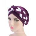 Muslim bandanas hat polyester crochet turban for women